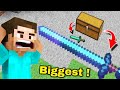 I Found Biggest Weapons In MINECRAFT [ Funny/Hindi ]