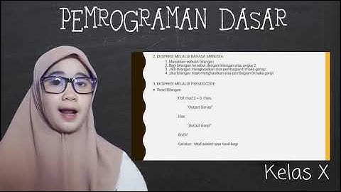 PEMROGRAMAN DASAR - ALUR LOGIKA PEMROGRAMAN KOMPUTER