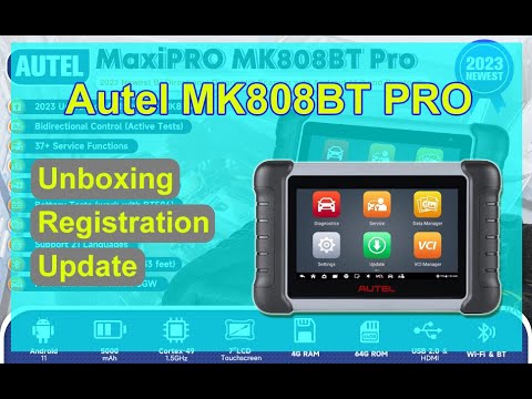 Autel MaxiCOM MK808BT PRO Unboxing, Registration, and Update - Cardiagtool  