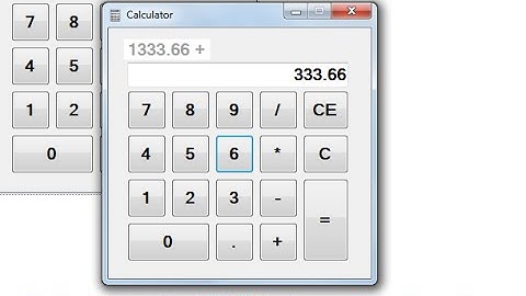 How to Make a Calculator in C# Windows Form Application Part-1