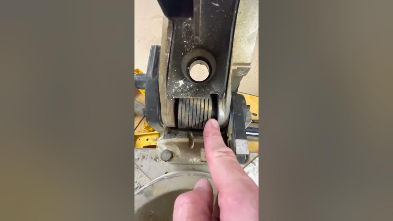 Dewalt DW705 Miter Saw Pivot Pin Removal YouTube