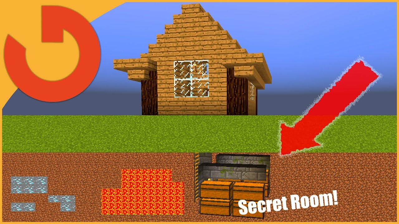 Minecraft How To Build A House With Secret Storage Room