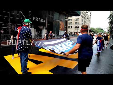 Wideo: Protesty Przeciwko Trumpowi W Nowym Jorku