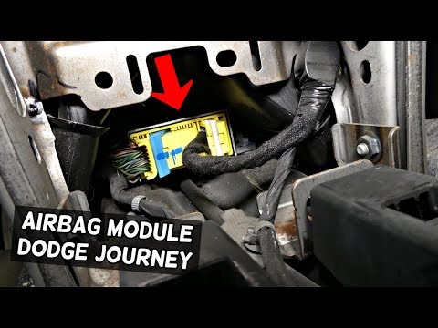 DODGE JOURNEY AIRBAG MODULE LOCATION REPLACEMENT. FIAT FREEMONT