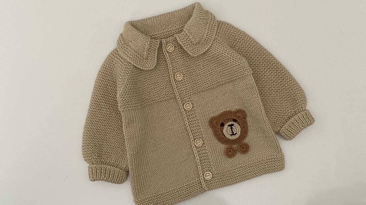 Yakalı hırka yapımı