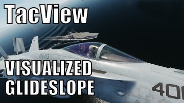 DCS - F/A-18C - Carrier Break - TacView - Visualized Glideslope