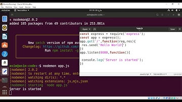 nodemon for automatically restarting the node application