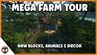 Enshrouded Farm Build Tour | New Blocks, Gardens, Animals & Decor | Souls of the Frozen Frontier