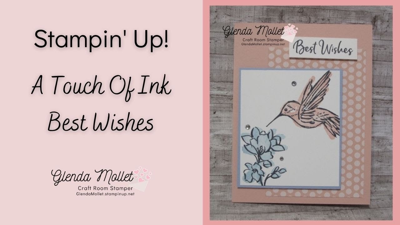 A Touch Of Ink Free Online Class - Blushing Bride Cased Card