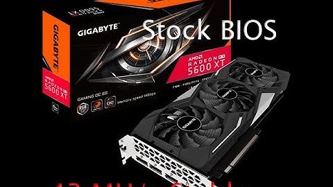 Basic Miner - Mining using Gigabyte RX 5600 XT 6GB NO BIOS MOD 105 Watts 43 MH/s - Overclocking