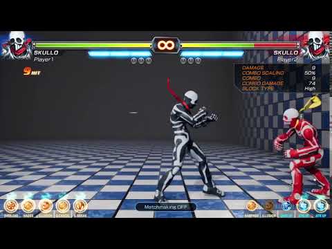 Fighting EX Layer Beta Skullomania Infinite Combo