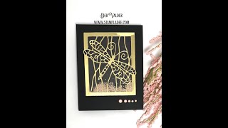 Dragonfly Sand Dunes Shaker Card with Deb Valder