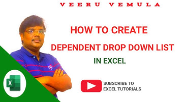 EN | HOW TO CREATE DEPENDENT DROP DOWN LIST | EXCEL TUTORIAL | #msexcel #exceltutorial #excel