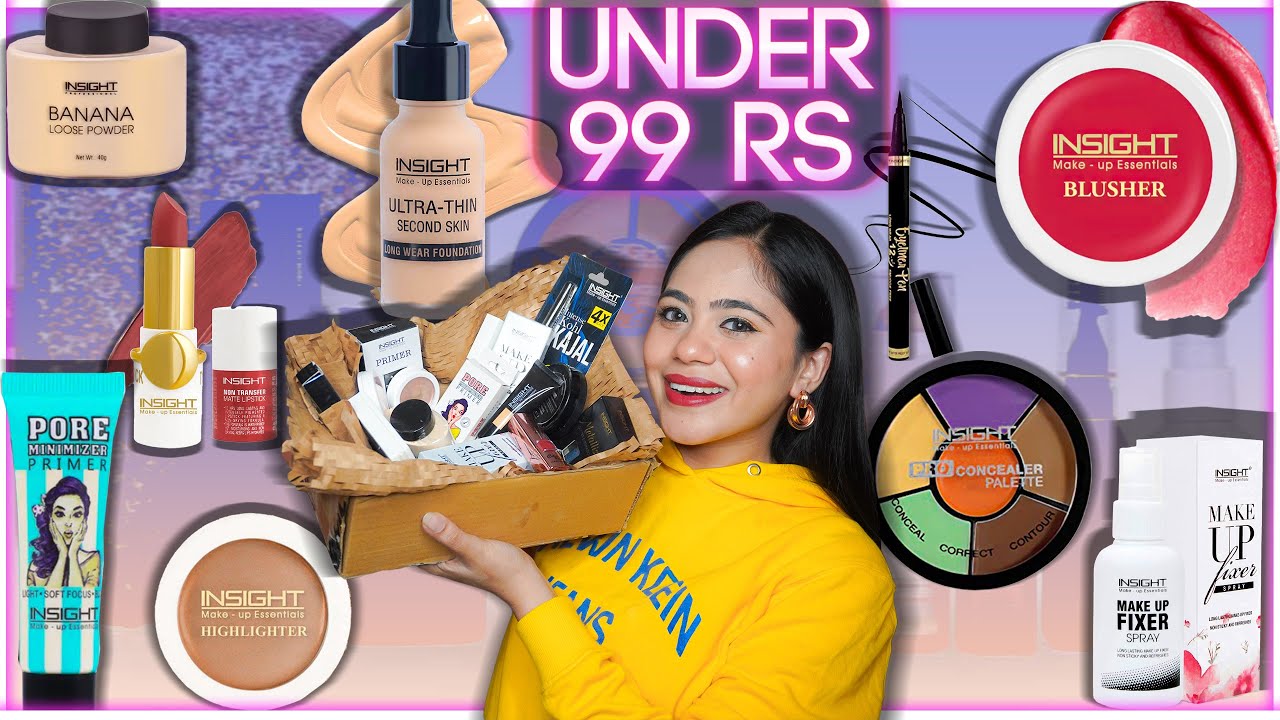 Trying Affordable & Popular Makeup Products Online Starting at ₹99 🥳