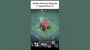 Builders Barracks Upgrade🔥 Speed Show🔥 || Clash of Clans || #shorts