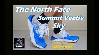 THE NORTH FACE Summit Vectiv Sky (Summit Optic Blue/TNF White) On-Feet