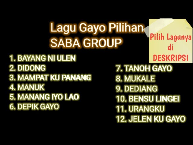 Lagu Gayo Jaman | Lagu Rock Gayo Terpopuler class=