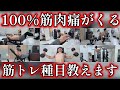 【ほぼ100%】翌日絶対に筋肉痛を感じる部位別の筋力トレーニング