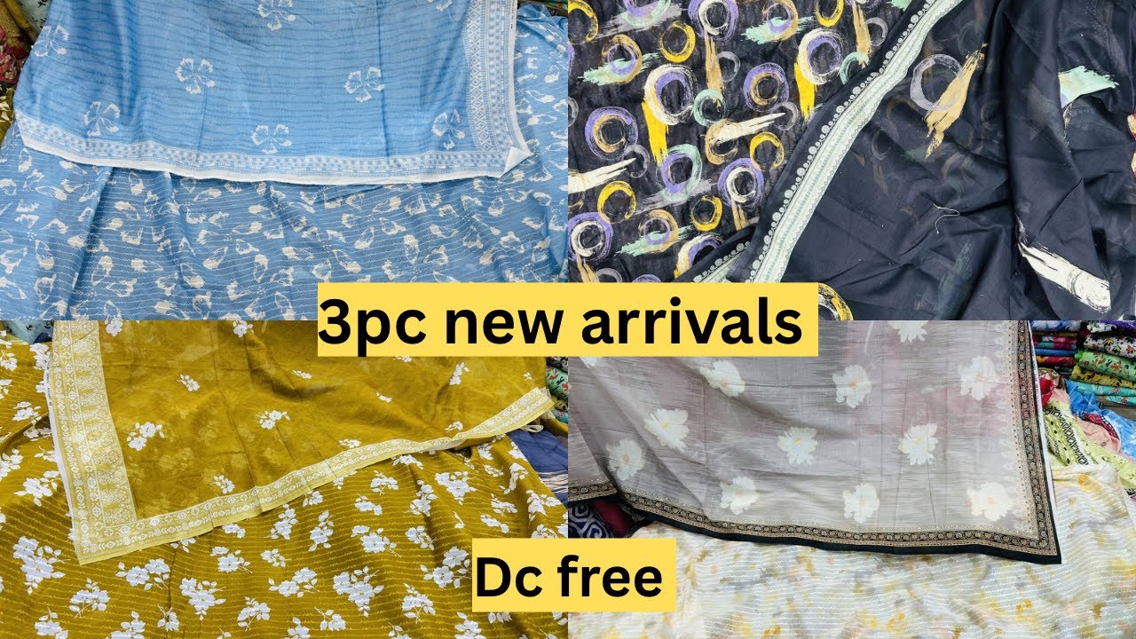 GUL fabric nidal chekin kare 3pc #rashakaiclothmarket