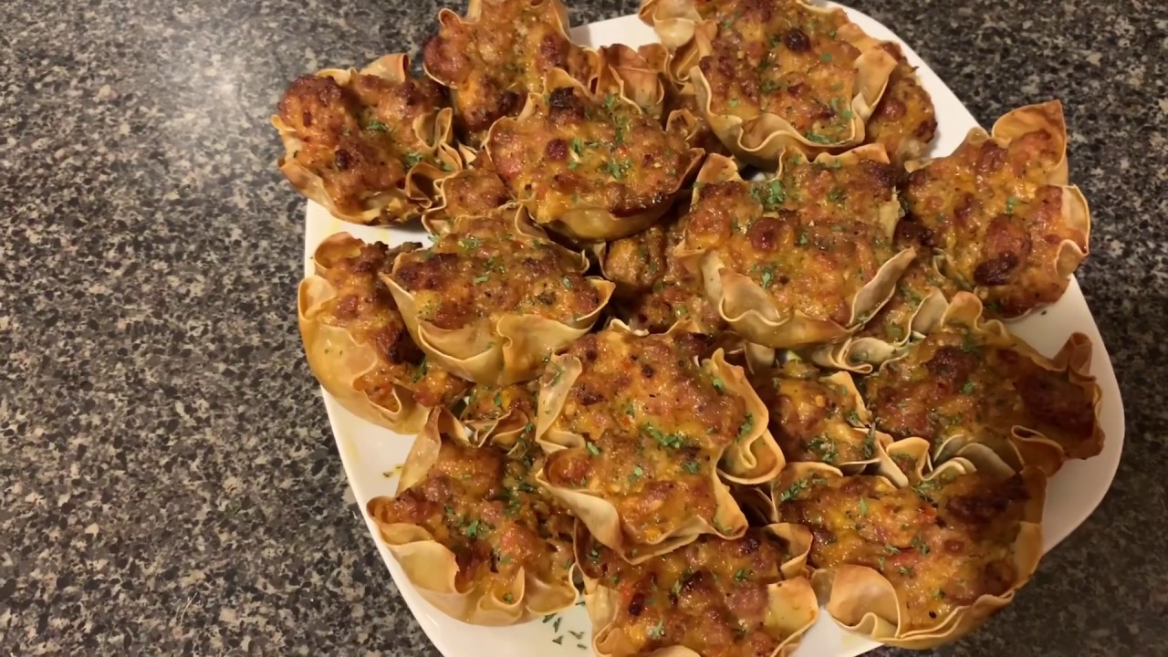 Delicious Italian Sausage Wontons Recipe YouTube