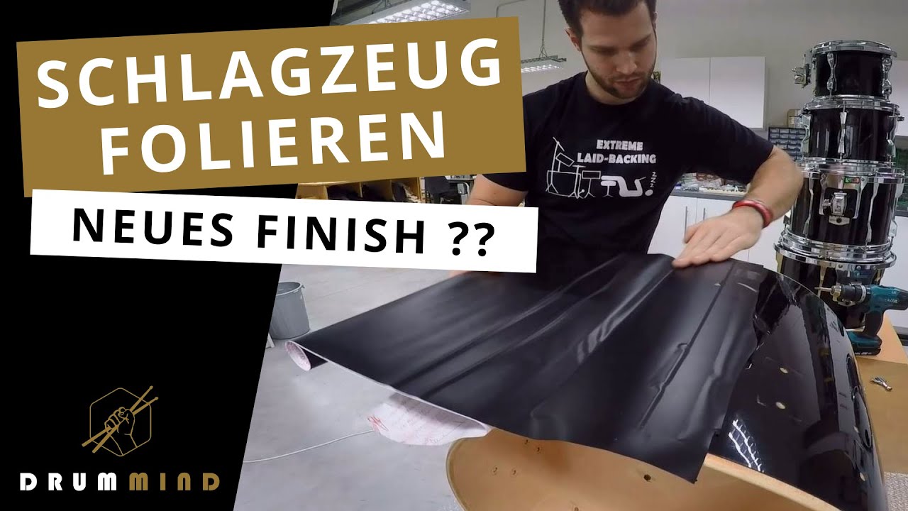 Update New Schlagzeug folieren - So bekommt dein Set ein neues Finish