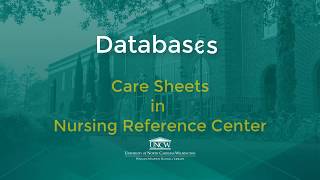 Care Sheets in Nursing Reference Center