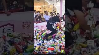 Human claw machine!! #arcade #clawmachine #snack