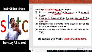 International Taxation / Transfer Pricing / Secondary Adjustment [Section 92CE]