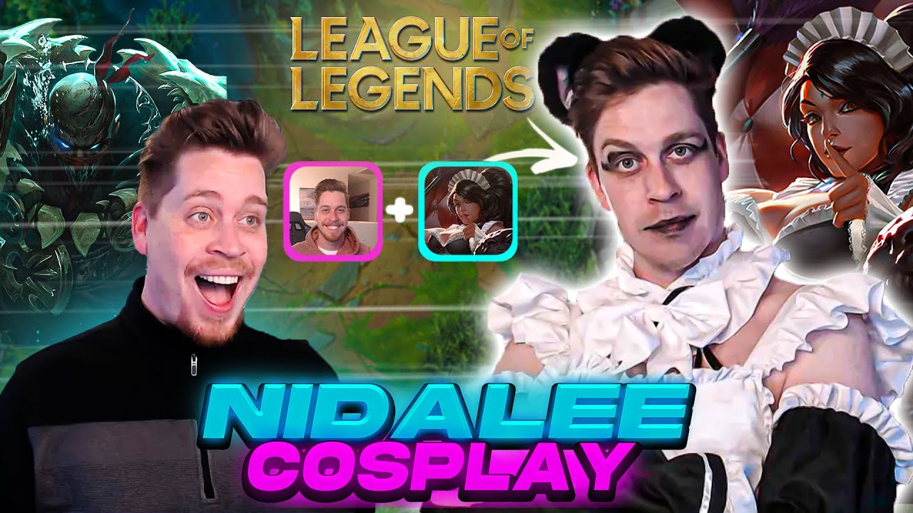 FRENCH MAID NIDALEE COSPLAY PUNISHMENT!! - League of Legends 🔥