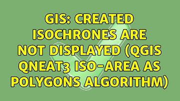 GIS: Created isochrones are not displayed (QGIS QNEAT3 Iso-Area as polygons algorithm)
