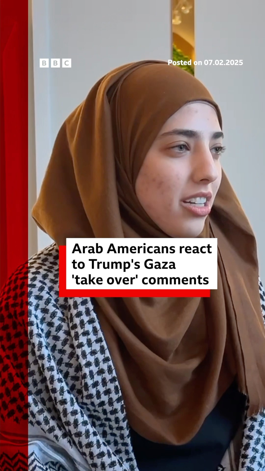 Arab Americans react to Donald Trump’s Gaza ‘take over’ comments. #DonaldTrump #Gaza #US #BBCNews