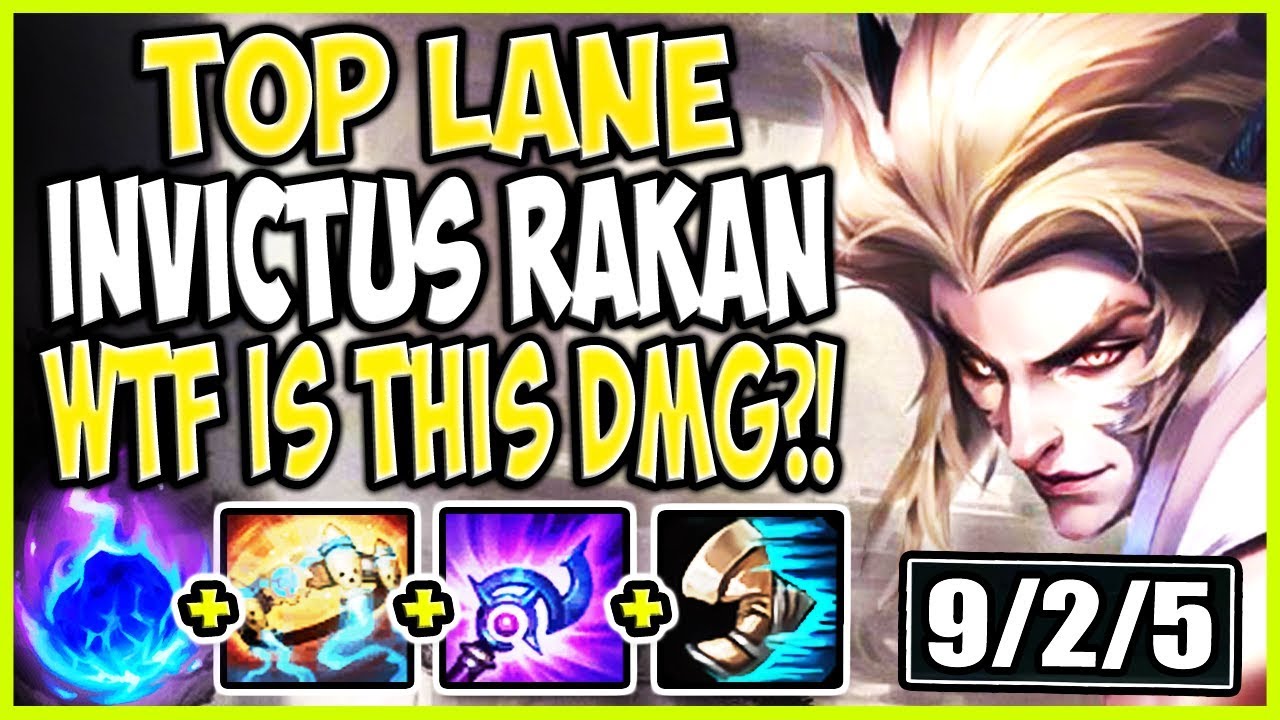 TOP LANE INVICTUS GAMING RAKAN SKIN! WTF IS THIS DMG? INSANE! LoL TOP ...
