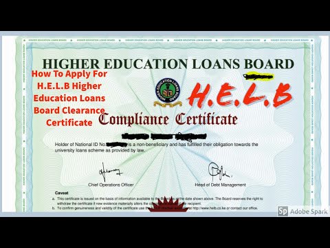 How To Apply  For H.E.L.B Higher Education Loans Board Clearance Certificate | H.E.L.B