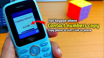How to copy contact number itel mobile || itel phone se sim me number kaise copy kare