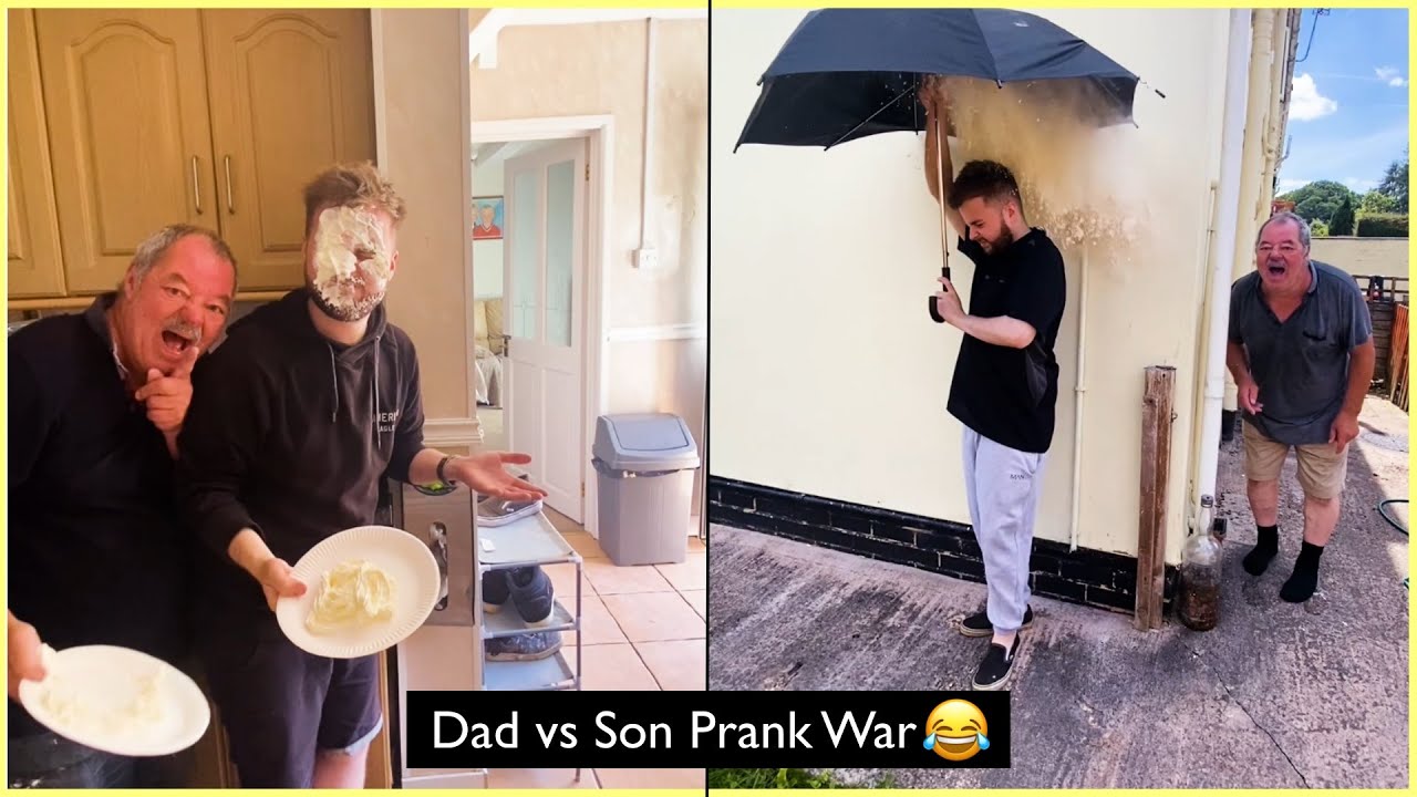 DAD vs SON Prank War 🤣