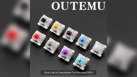 Outemu Switch for Keyboard 3Pin Linear Tactile Clicky Silent Switches for Mechanical Keyboards Gray