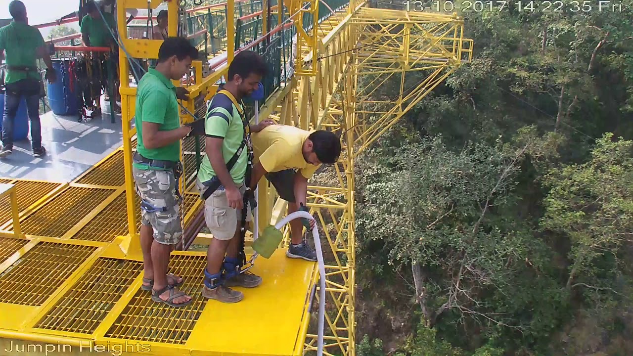 Hitesh Watave - Guess who jumped off from India's Highest Bunjy Jumping Point - 83 Meters height!
