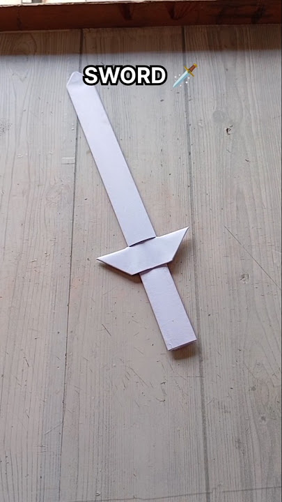SWORD ORIGAMI TUTORIAL| HOW TO DIY FIGHTER SWORD CRAFT STEP BY STEP FOLDING| NINJA WEAPON