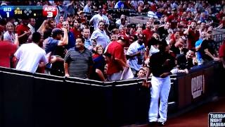 Funny San Diego Fan Interferes With Pop-Fly