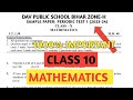 Dav class 10 question paper with solution of math of periodic test 1 | Dav paper Zone | 2023 |