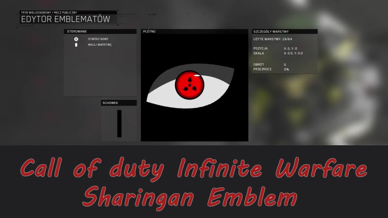 Call of Duty Infinite Warfare Sharingan Emblem