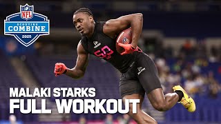 Malaki Starks' 2025 NFL Scouting Combine workout