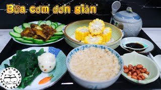 Mâm cơm nhà đơn giản đầy đủ hương sắc/ cách làm món gà kho sả nghệ hao cơm