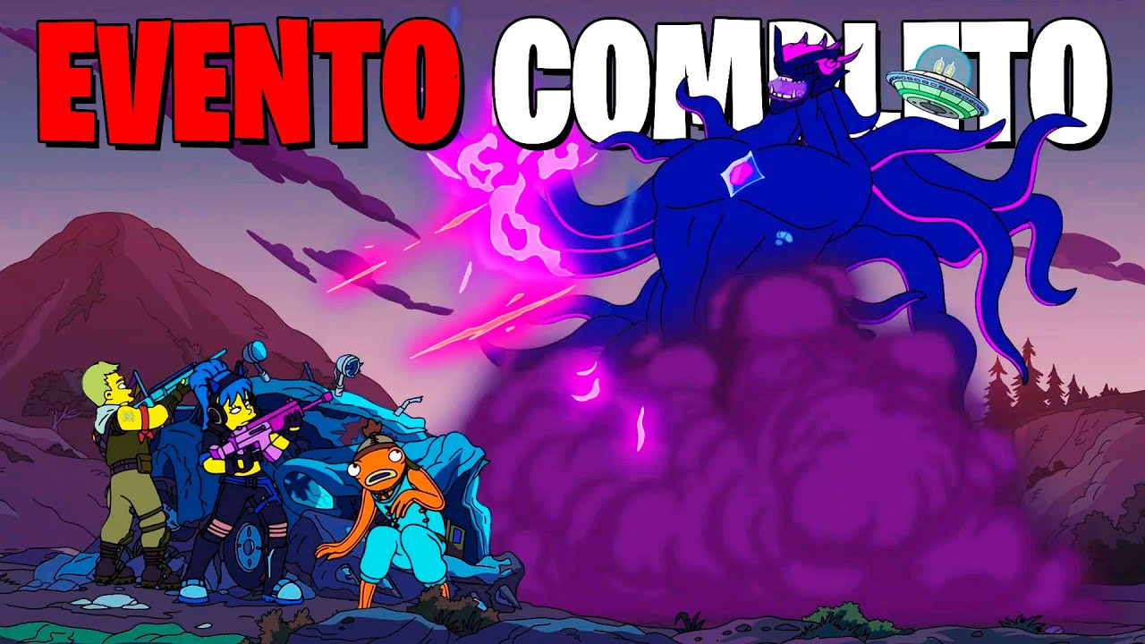 🤯Evento COMPLETO de Fortnite x Los Simpson en ESPAÑOL!🤯