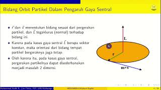 Mekanika : Hukum Kepler