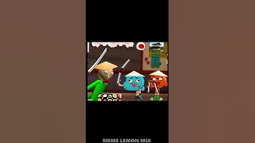 Baldi and Gumball the basics Sit down! in different languages Japan