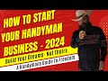 How to start a handyman business in 2024 with no business experience