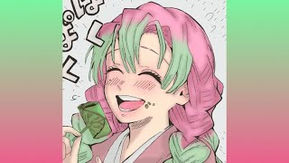 demon slayer manga coloring! - mitsuri; time lapse