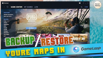 How to Backup Maps in PUBG MOBILE on Gameloop  | How to Restore Backuped Maps in PUBG MOBILE