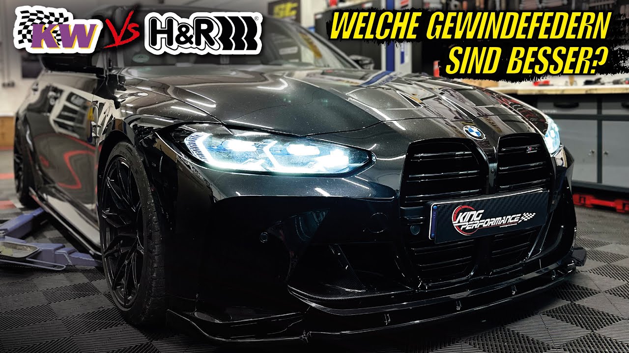 H&R vs KW Gewindefedern passend für BMW M3 G80 Competition Xdrive-EHRLICHE MEINUNG zu MAXTON Design!